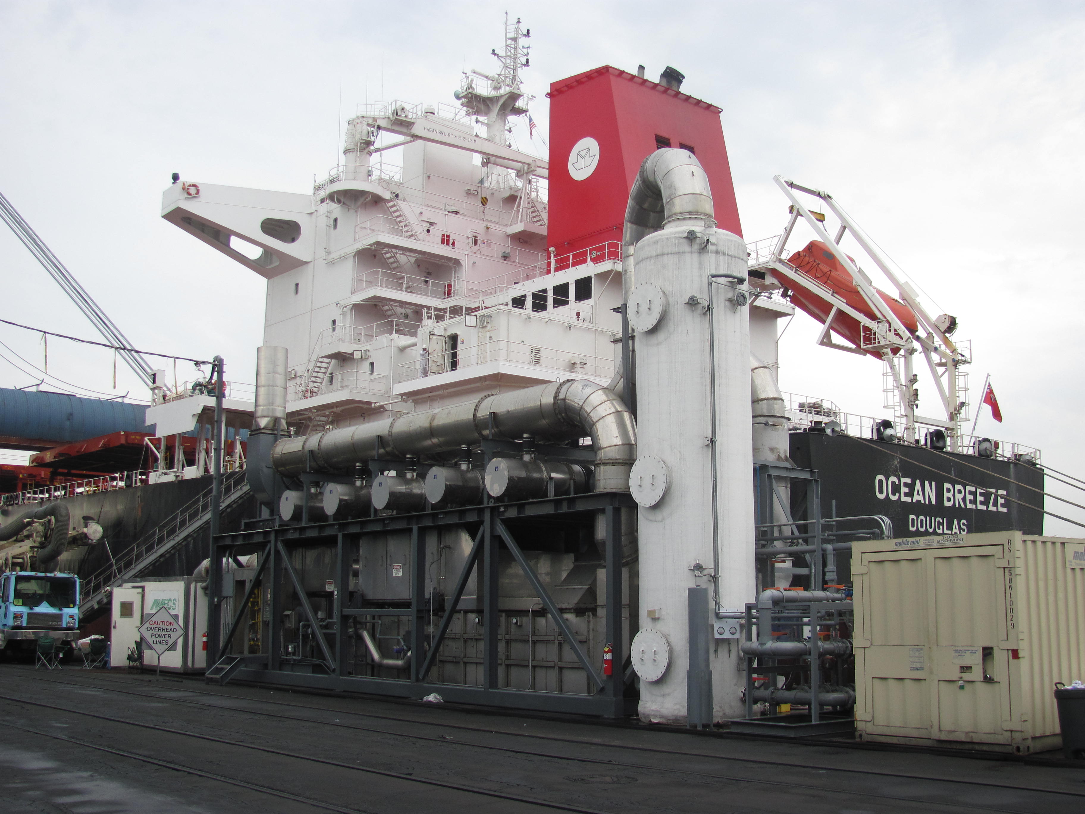 Marine diesel scrubber