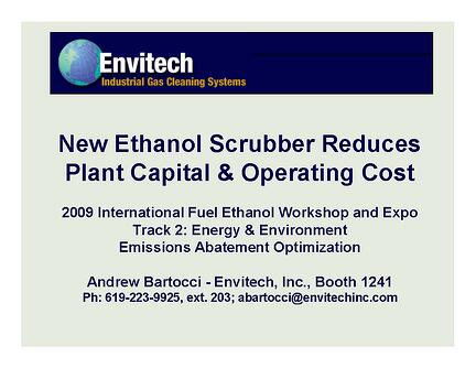 Ethanol Scrubber Title Page