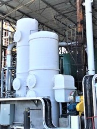 Sulfuric acid mist scrubber