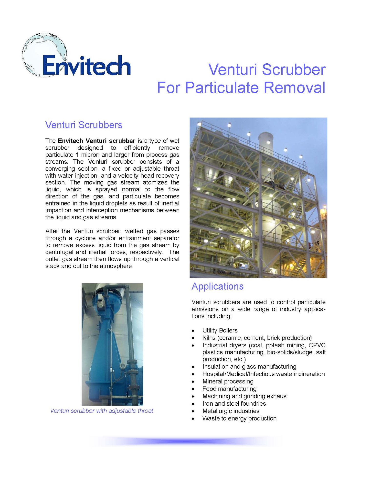 venturi scrubber cut sheet