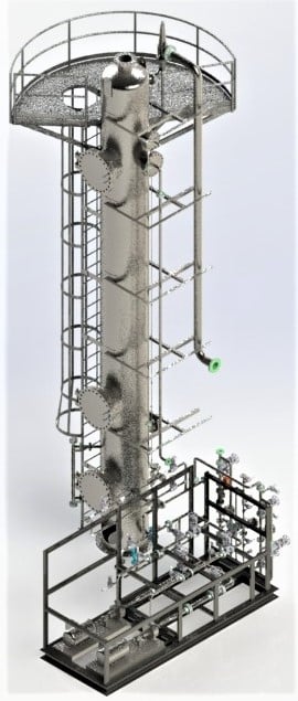 Refinery H2S Scrubber w skid