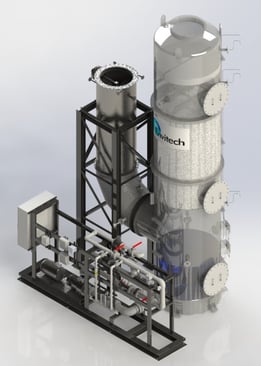 Refining furnace SO2 Scrubber