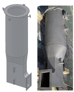 Thermal oxidizer SiO2 Quencher